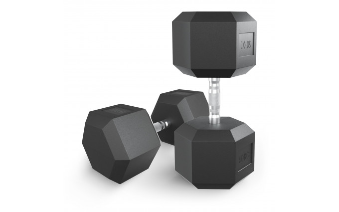 Гантель гексагональная UNIX Fit обрезиненная 50 кг / шт. Гантель гексагональная UNIX Fit обрезиненная 50 кг / шт.